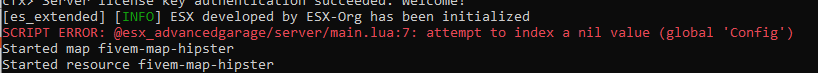SCRIPT ERROR: @esx_advancedgarage/server/main.lua:7: attempt to index a ...