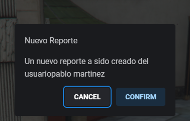 Report Admin message