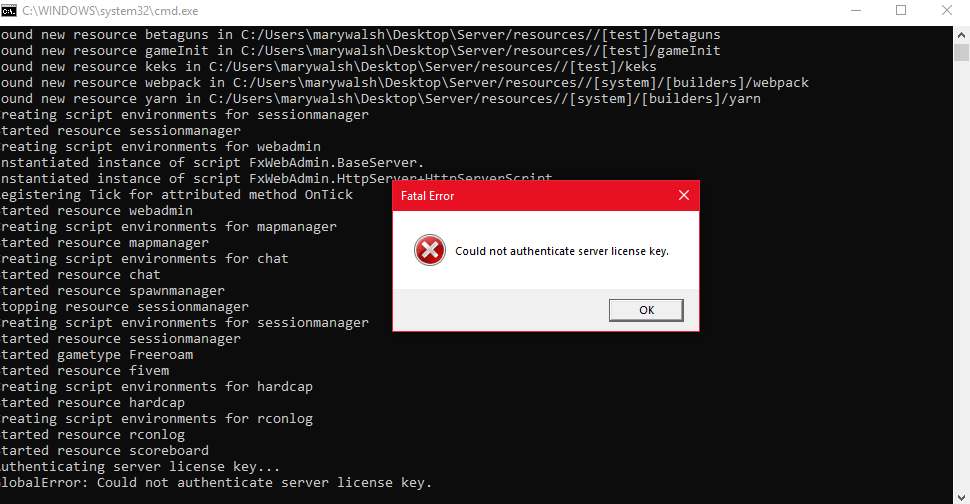 How do I find my server IP for when I try to get a licence key 
