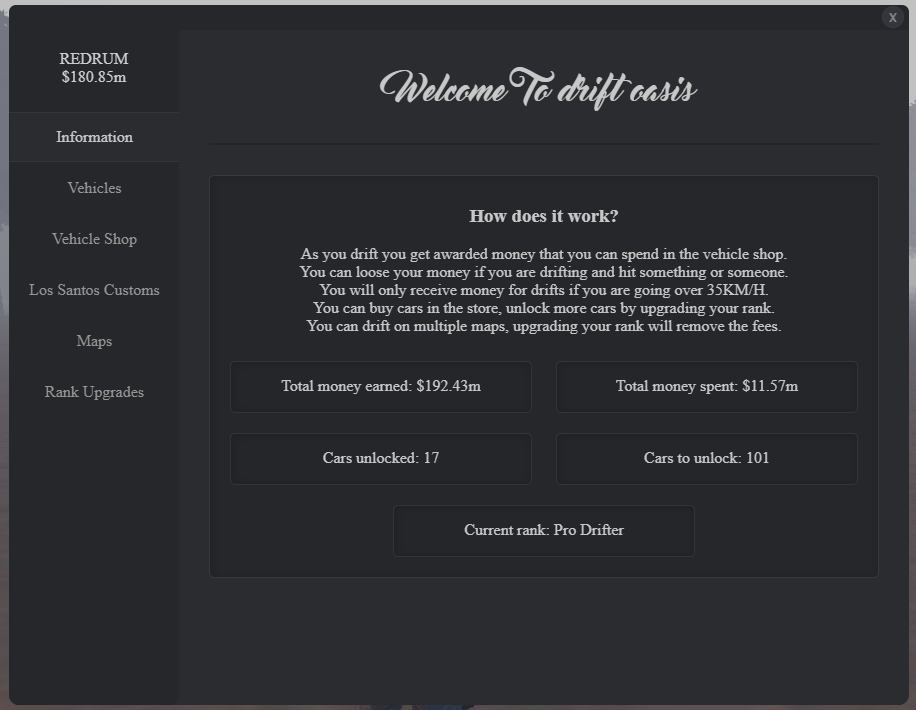 Custom Drift Gamemode - FiveM Releases - Cfx.re Community