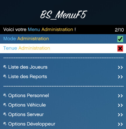  [PAID] BS_MenuF5 (Personal Menu | Administration Menu | Inventory UI) thumbnail 26