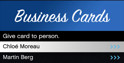 [ESX][Paid] gp_Businesscards - Give Businesscards to other players! thumbnail 4