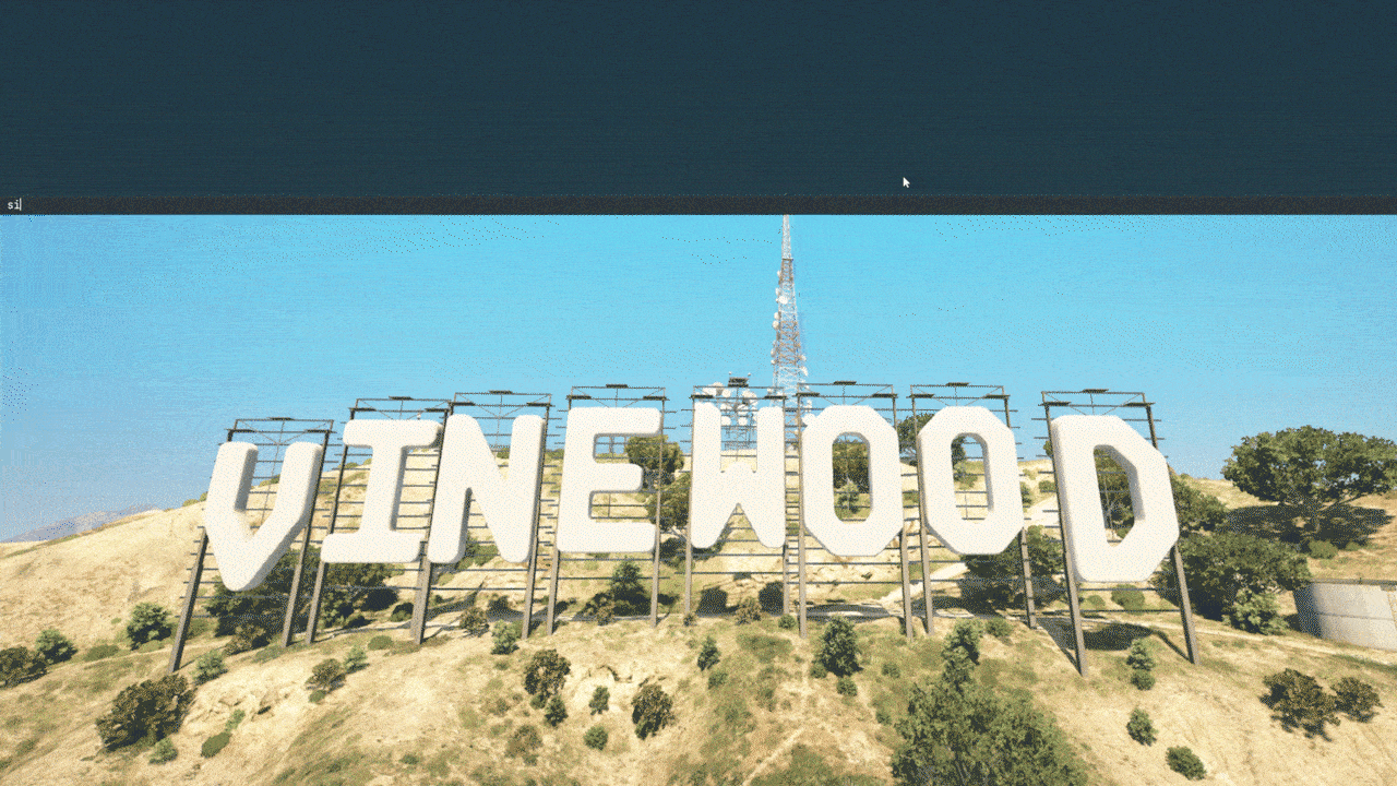 Customize Vinewood Signboard [ standalone ][ Any message, A-Z + 0-9 characters ][ Infinite Textures ] thumbnail 2