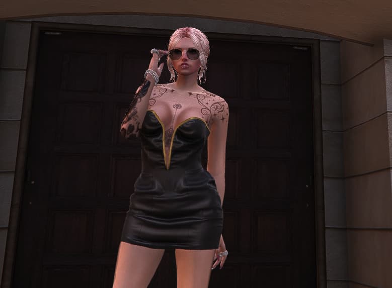 [Paid] [Clothes] Leather Dress Thumbnail