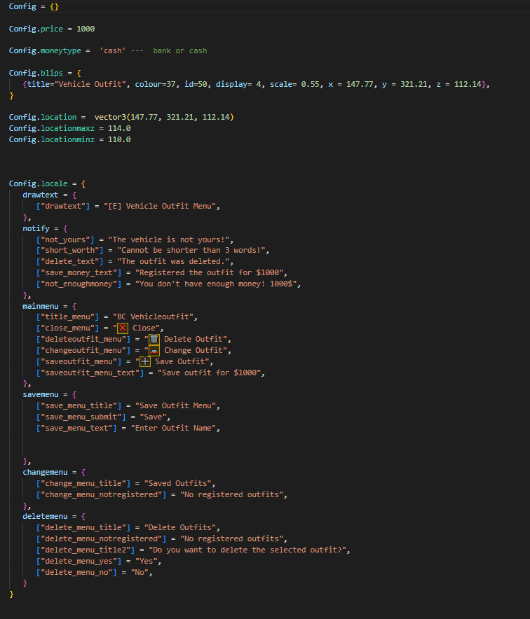 Fivem Vehicle Outfit Script QBCore Thumbnail