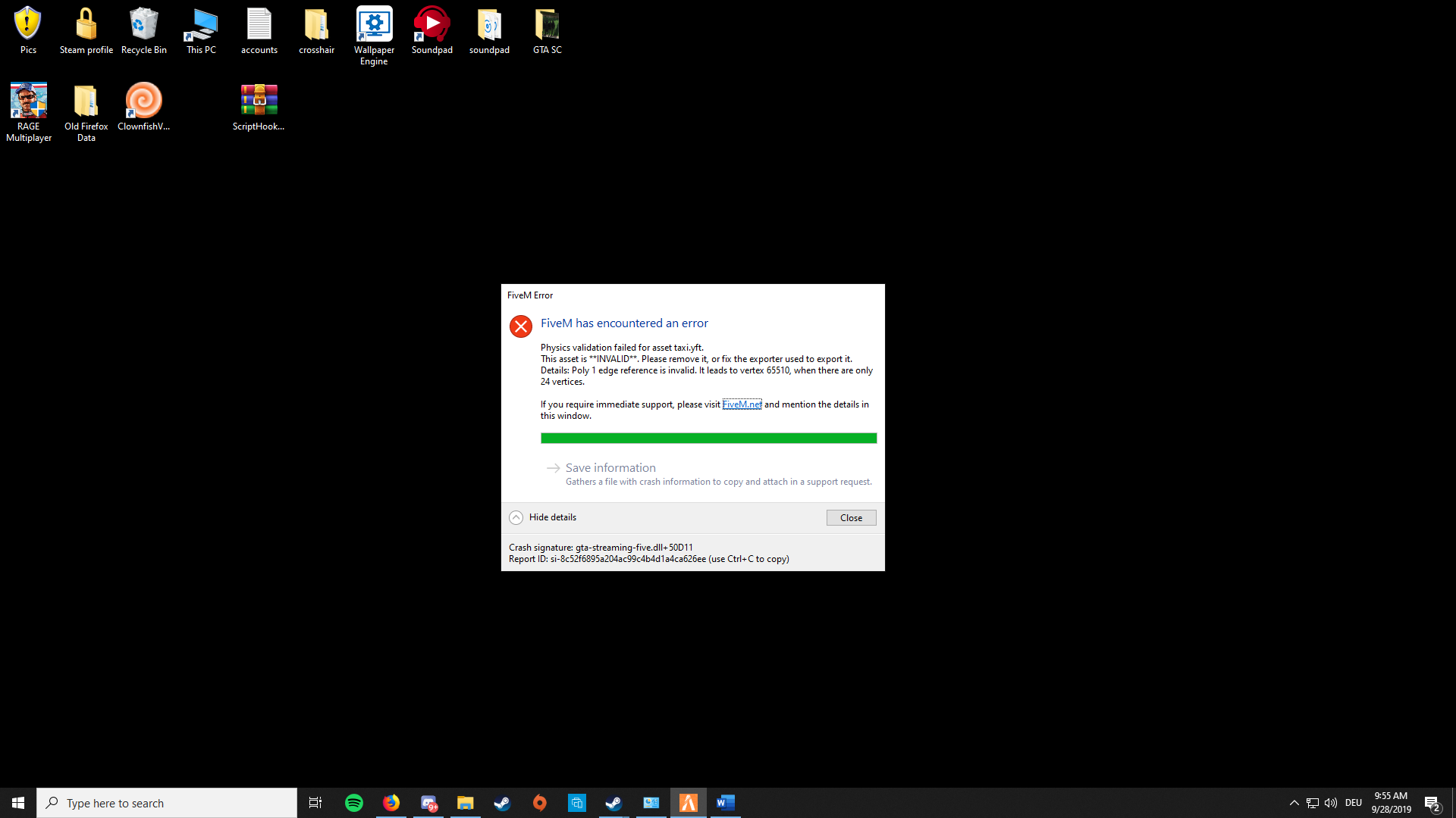 When I join on server my game crashes - FiveM Client Support - Cfx.re ...