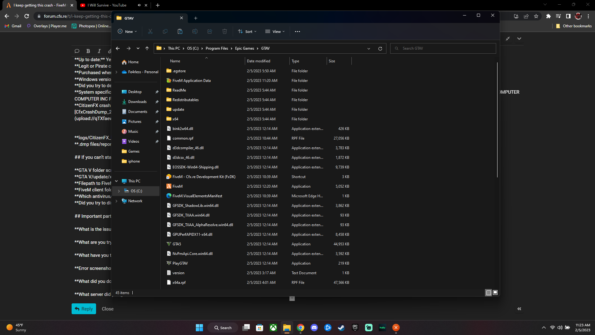 I keep getting this crash - FiveM Client Support - Cfx.re Community