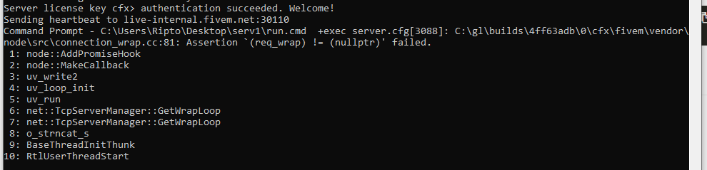 Server launch error - Server Discussion - Cfx.re Community