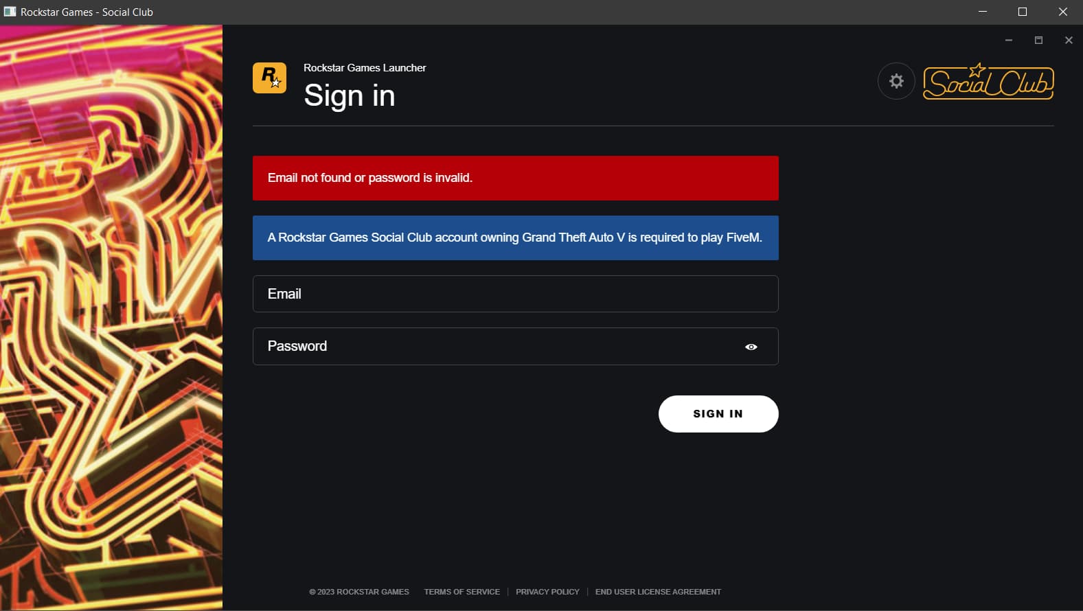 Even with the correct login information, I cannot log into my Rockstar ...