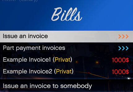 [ESX - ENG/DE] myBills - Billing with Partial Payment, Bill Requests and Discord Webhooks thumbnail 3