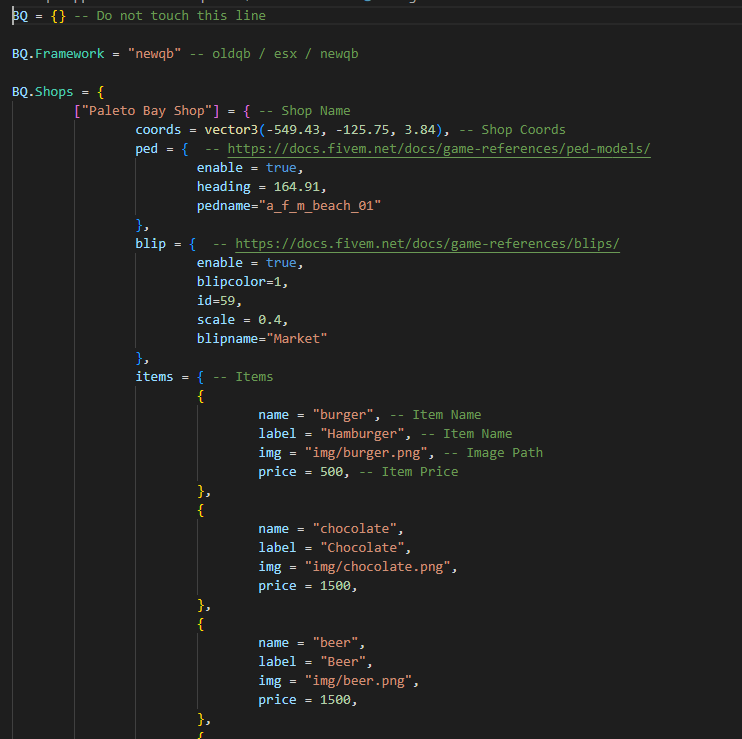 [PAID] BQ Shops [QBCORE/OLDQB/ESX] thumbnail 2