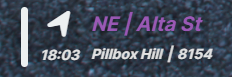 CC Location Display Color Purple
