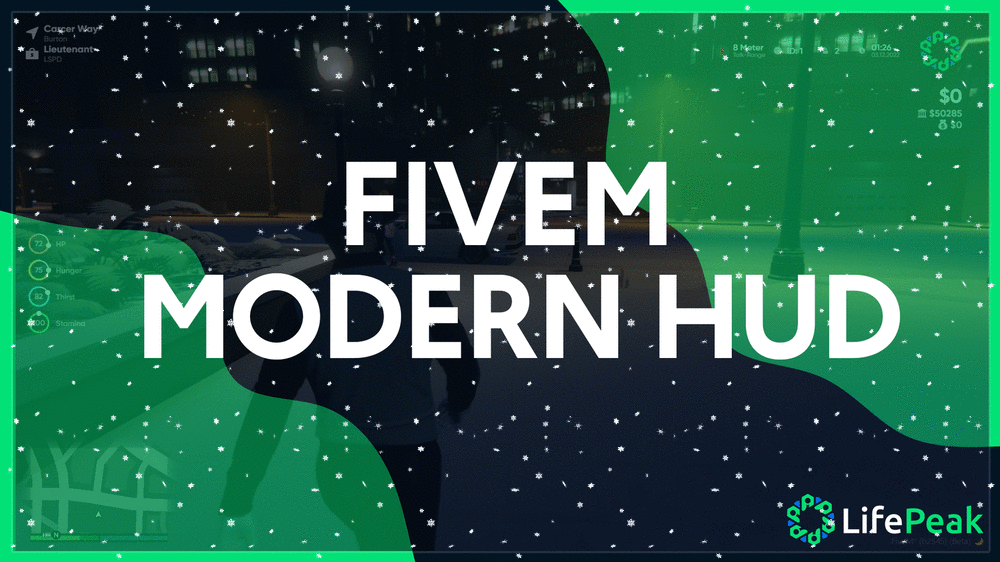 [PAID] [ESX] Modern Hud System | LifePeak Scripts Thumbnail