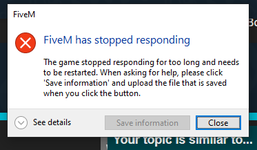 I need help with this crash - FiveM Client Support - Cfx.re Community
