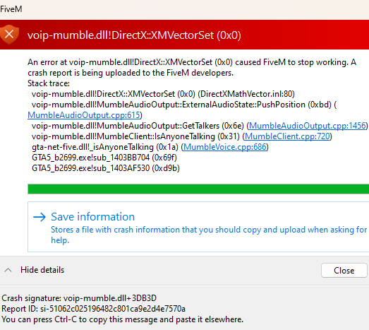 Fivem crashing often - FiveM Client Support - Cfx.re Community