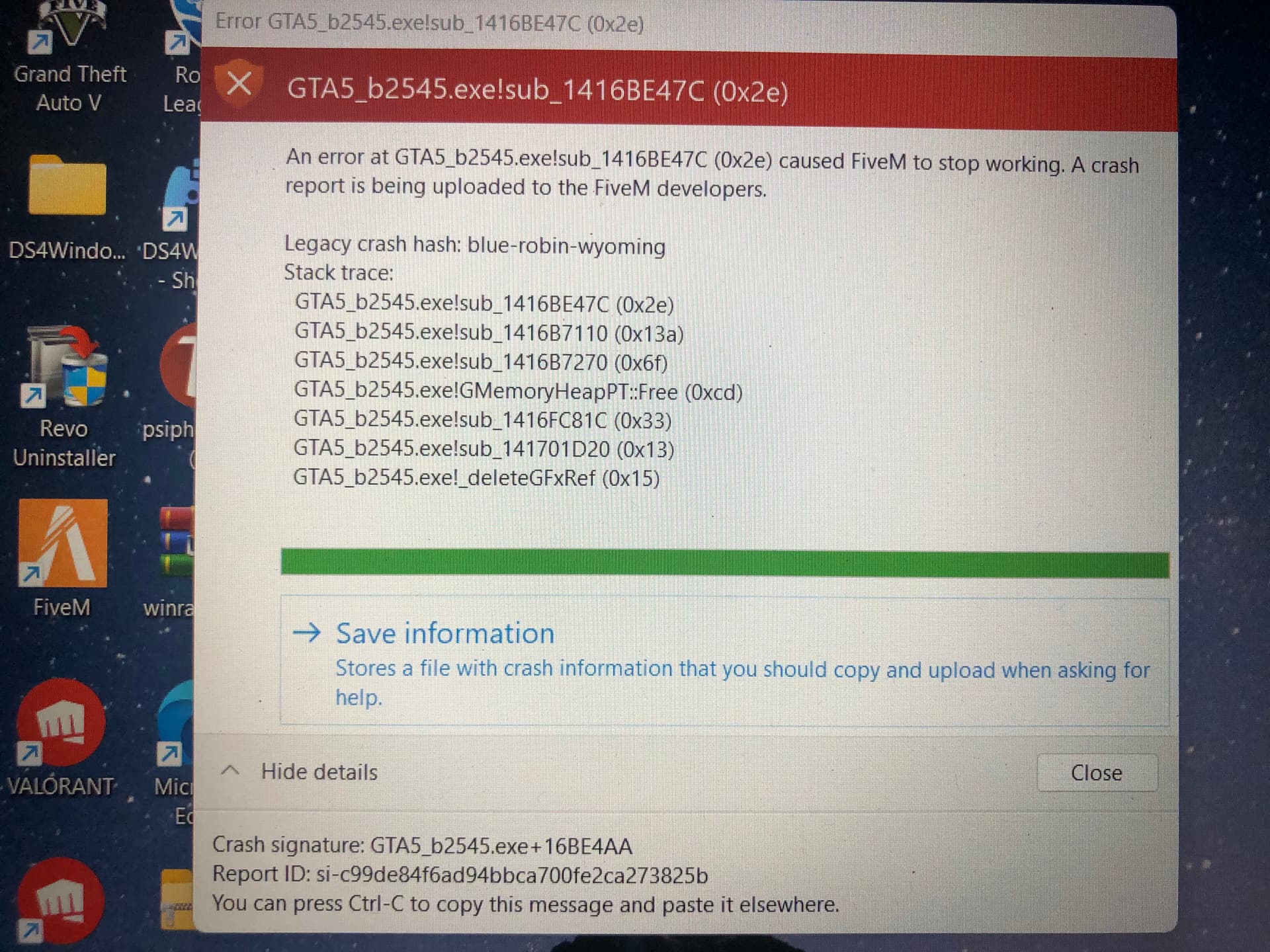 Crashing - FiveM Client Support - Cfx.re Community