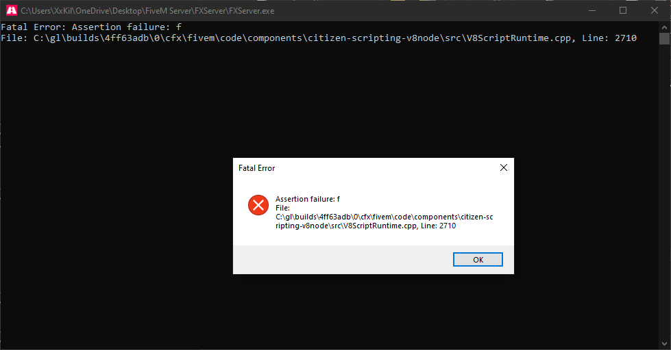 fatal error cfx