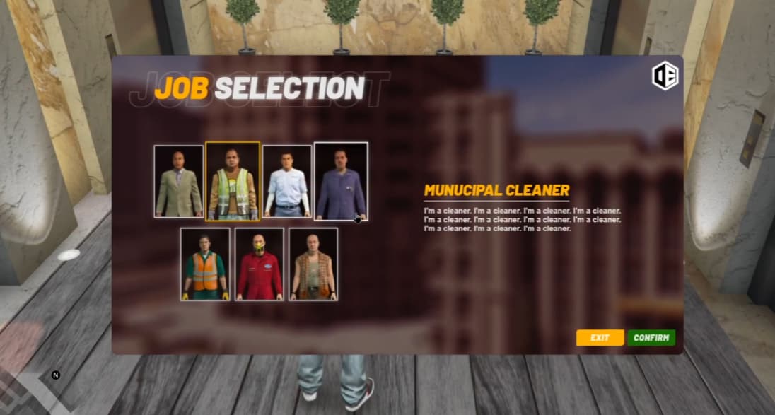 [PAID] [ESX-QB] JOB SELECTION MENU WITH PURE INTERFACE Thumbnail