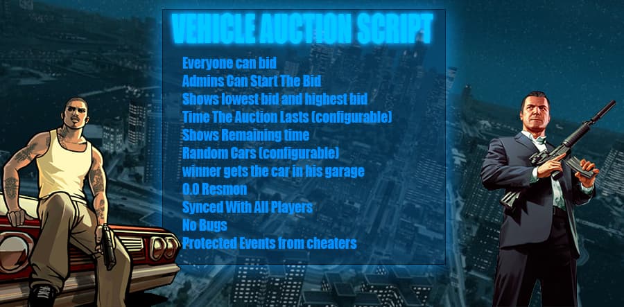 [PAID] (ESX) Simple Vehicle Auction Thumbnail