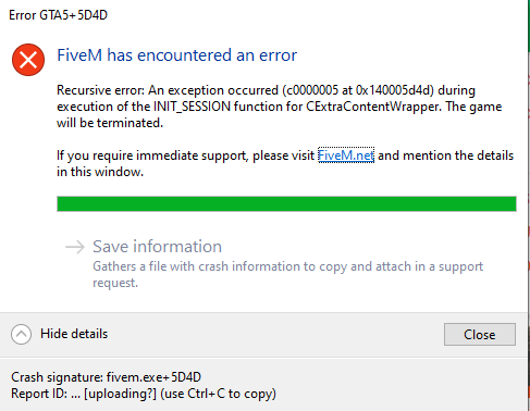 Weird Crash? - FiveM Client Support - Cfx Forum