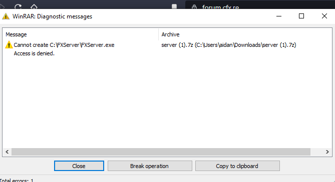 [Help] Error when trying to make a new server - Server Discussion - Cfx ...