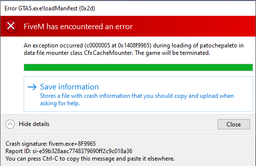 Fivem crashing when loading into servers - FiveM Client Support - Cfx Forum