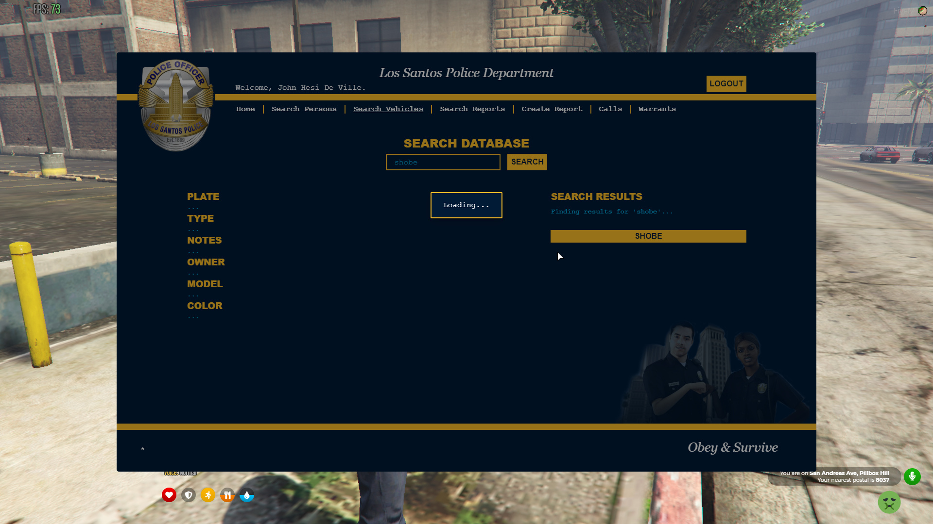 [ESX] Mobile Data Terminal | Reports, warrants, calls, searches & more ...