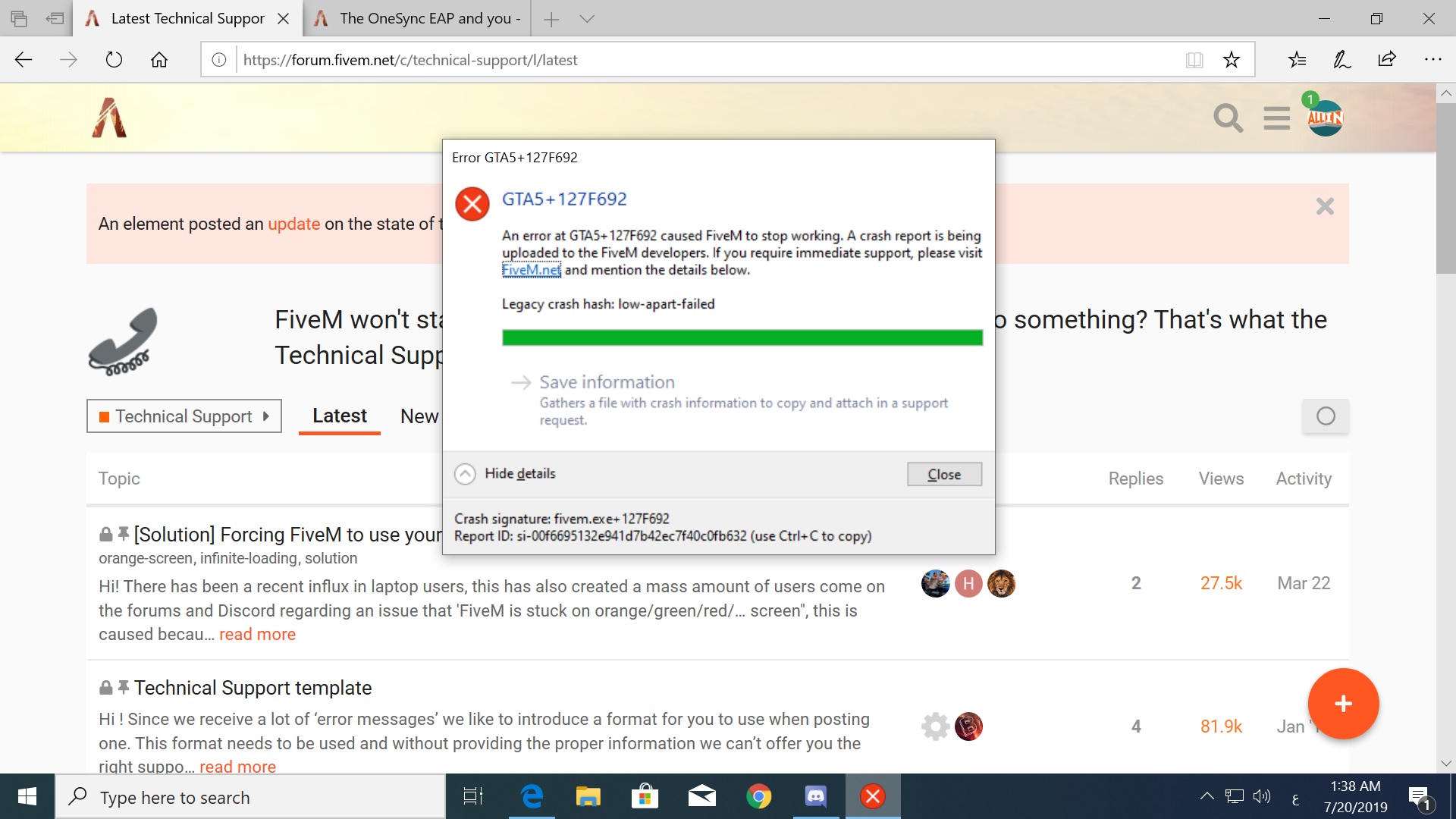 FiveM crashes after joining server - FiveM Client Support - Cfx Forum