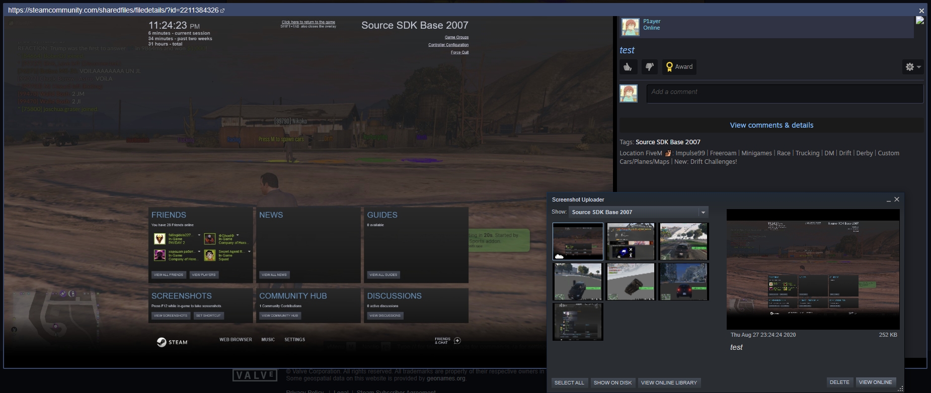 Better screenshot sharing with Steam - Platform Suggestions - Cfx.re  Community