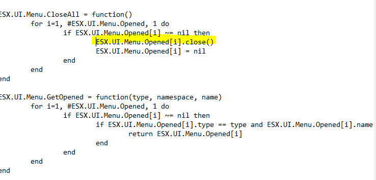 [Help] Getting es_extended error codes when using the job F6 menus ...