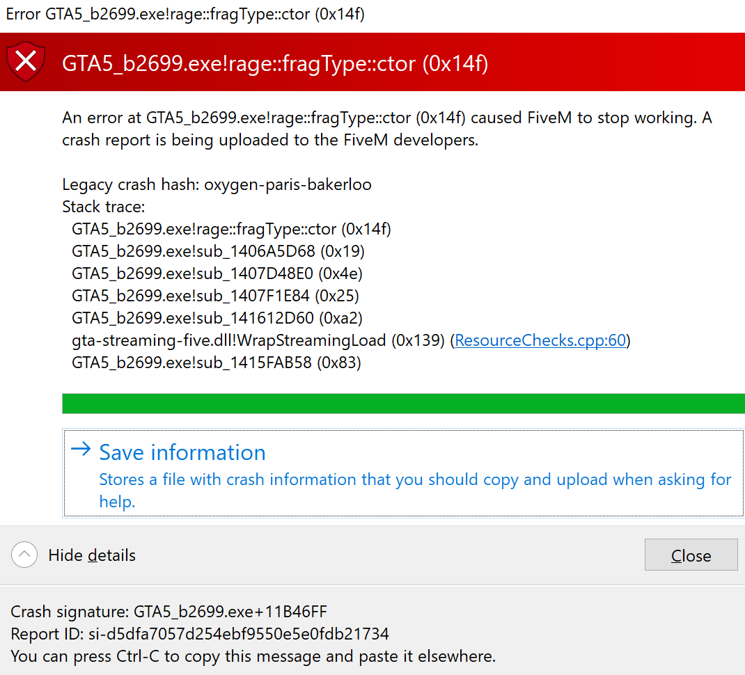 Crash after car spawns in! - FiveM Client Support - Cfx.re Community