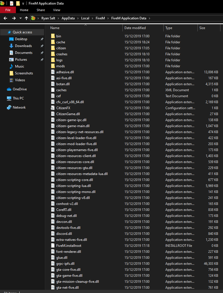 ERROR UPON INSTALLING! could not find component cache storage file