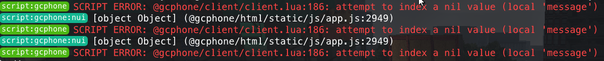 [HELP] gcphone attempt to index nil value - Resource Support - Cfx Forum