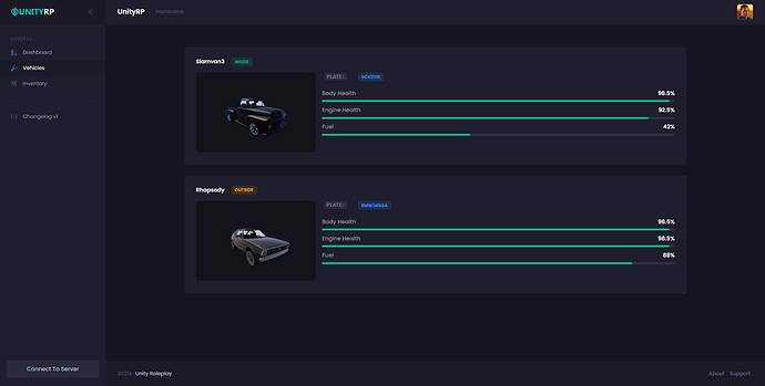User Control Panel (UCP) - a modern dashboard for your players thumbnail 8