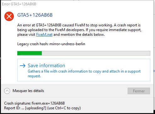 Crash fivem at launch - FiveM Client Support - Cfx Forum