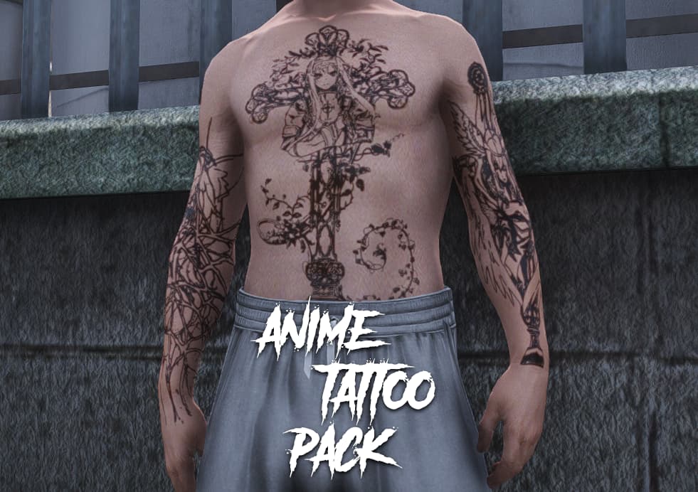 [PAID] [ADDON] 147 Anime/Stylized Tattoos by Divined Thumbnail