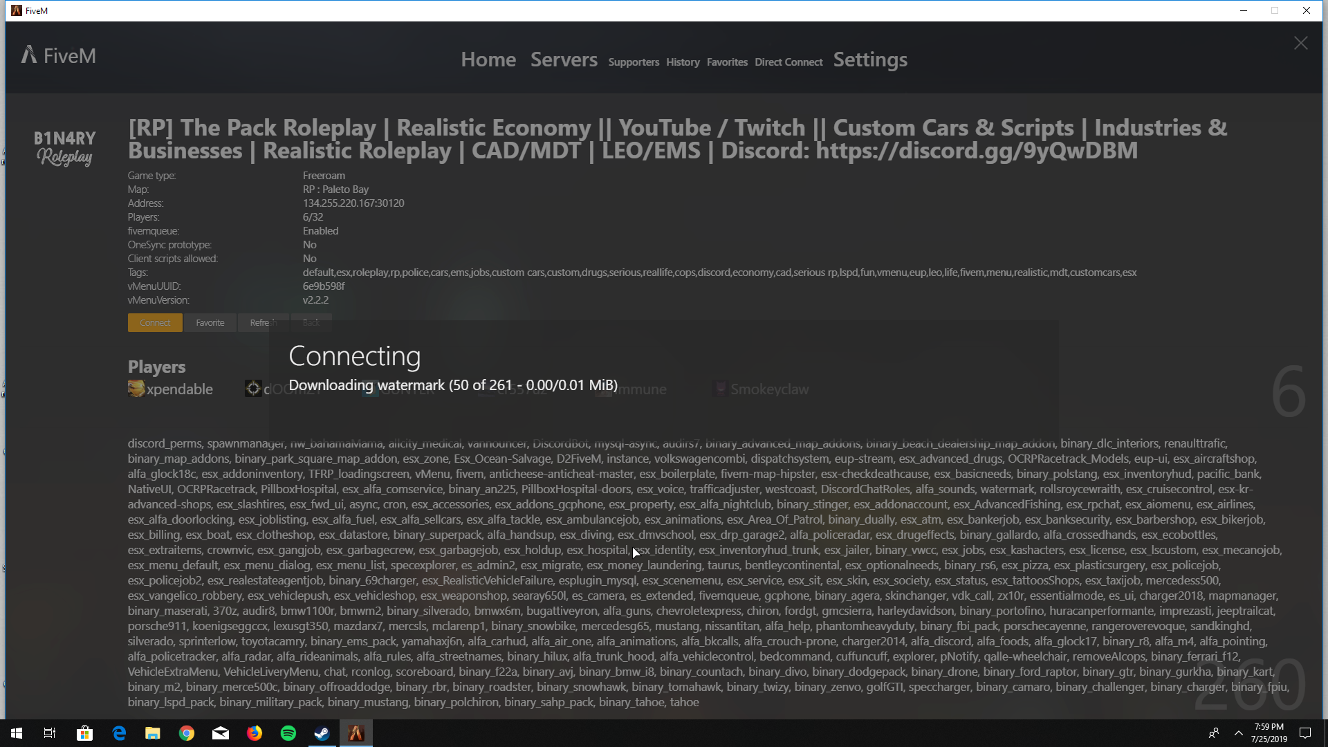 Stuck on downloading when trying to join a server - FiveM Client ...