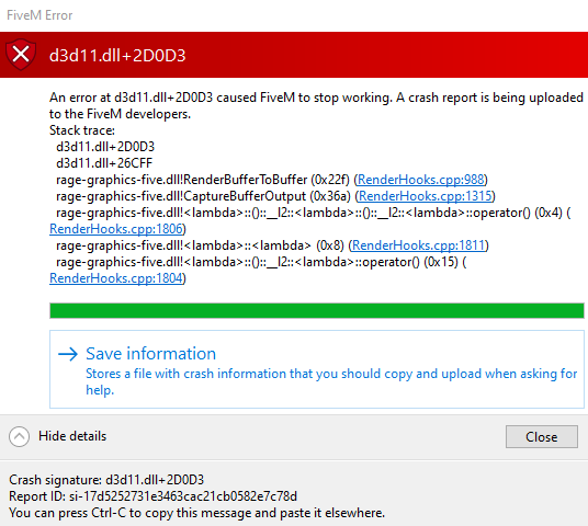 Game is crashing on launch - FiveM Client Support - Cfx.re Community