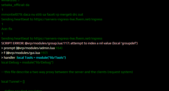 [HELP] error that is messing up my database - Discussion - Cfx Forum