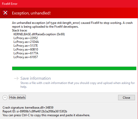 FiveM crashes when i join a specific server that I am a Staff member on ...