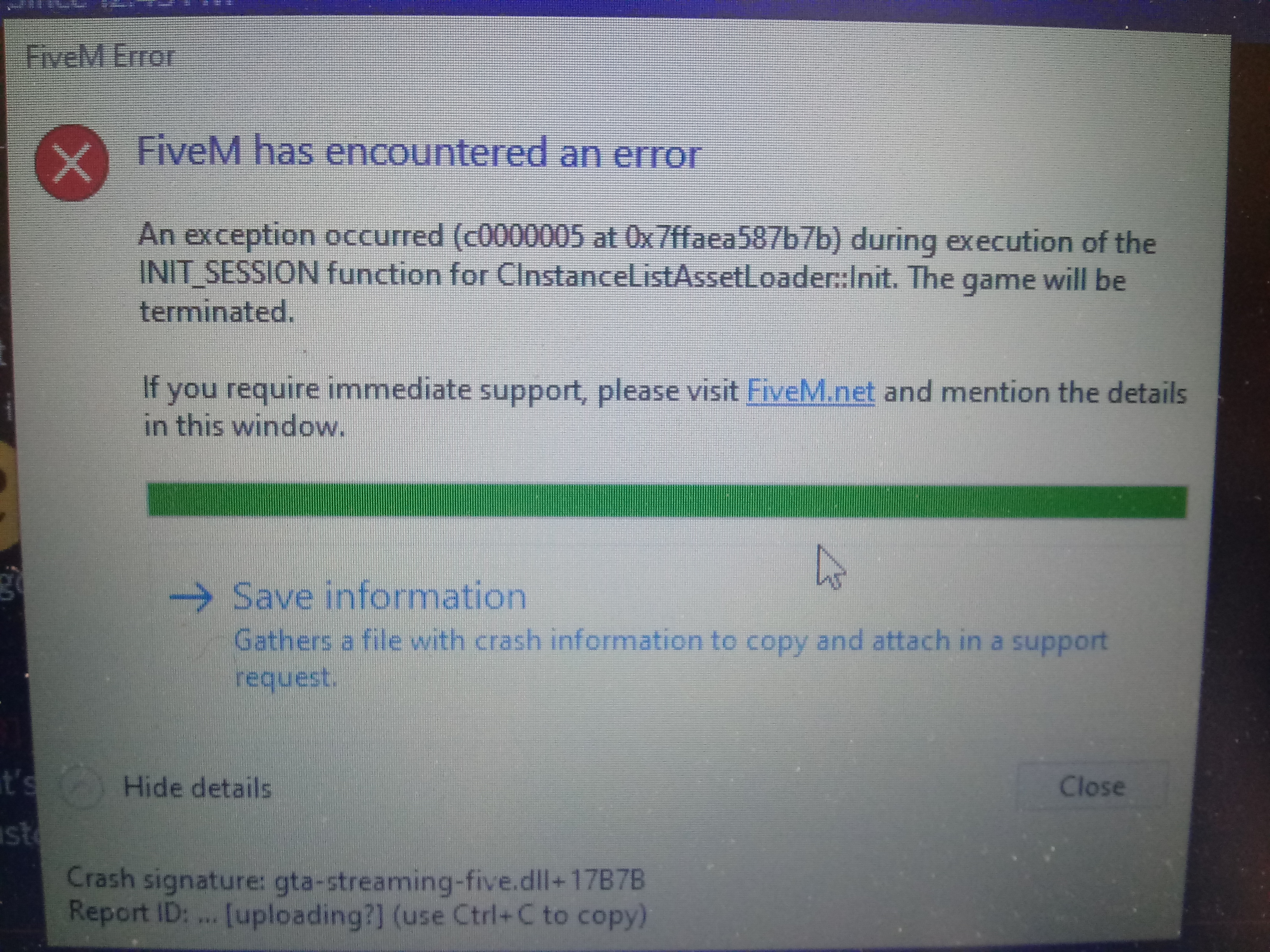 Crashing whenever I try to join a server - FiveM Client Support - Cfx Forum