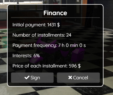 [ESX][QBCore] Vehicle Shop with loan system thumbnail 7
