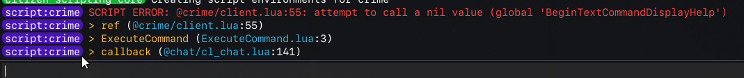 Attempt to call a nil value BeginTextCommandDisplayHelp - Discussion ...