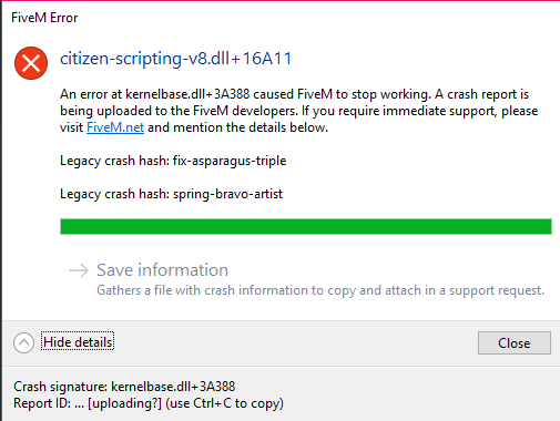 Game constantly crashing - FiveM Client Support - Cfx.re Community