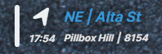CC Location Display Color Blue