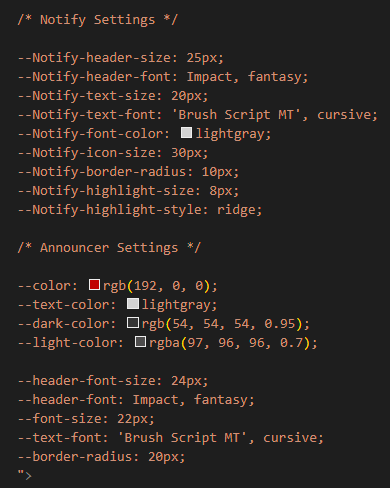 Notify-HTML-config