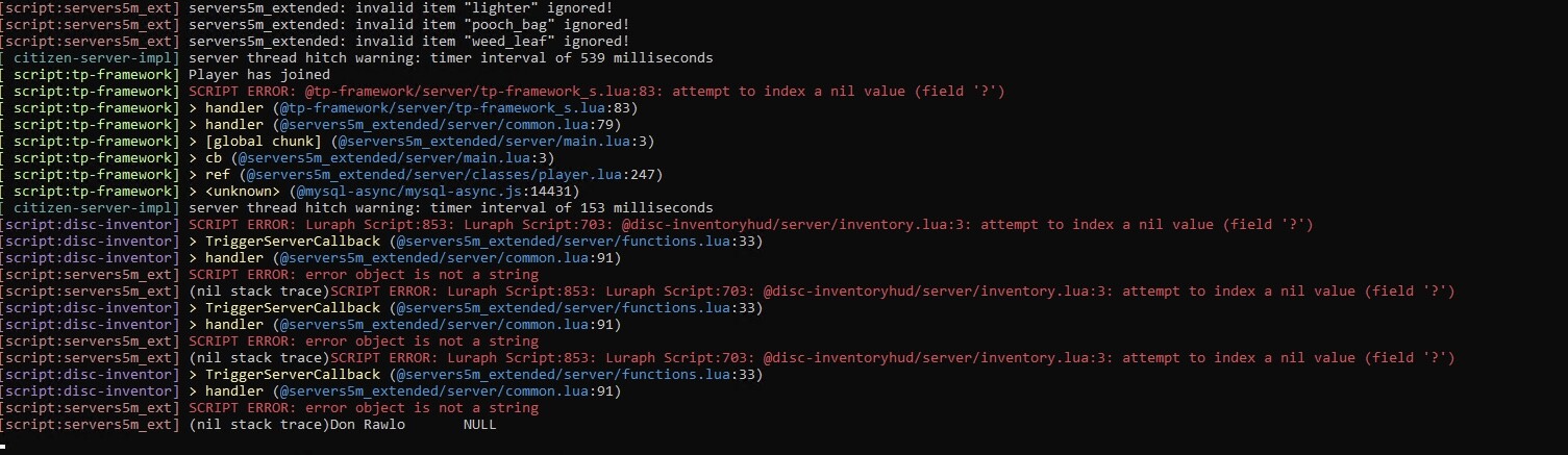 Inventory trouble AGAIN - Resource Support - Cfx Forum