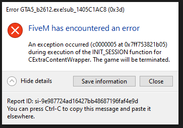 FiveM error