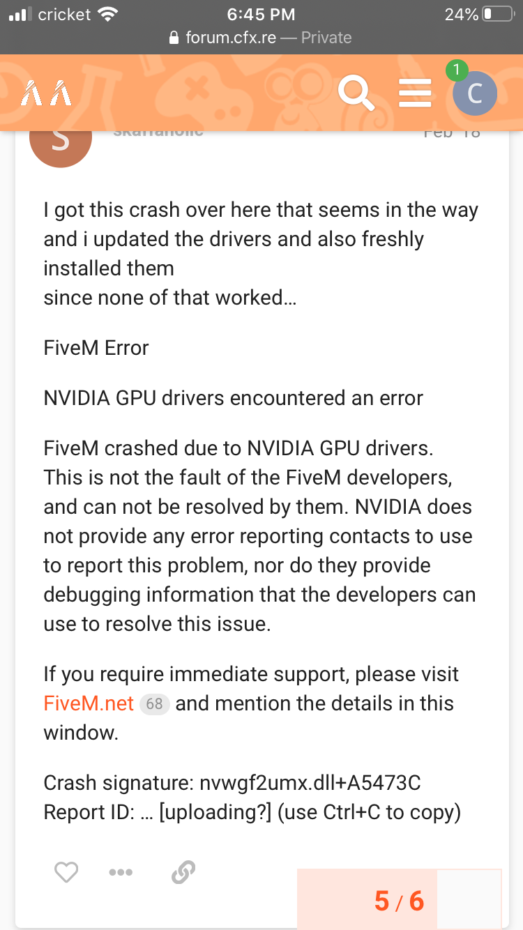 Fivem error nvidia gpu drivers idk how to fix - FiveM Client Support ...