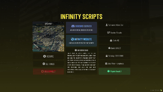 [ESX/QB] Infinity - PauseMenu Thumbnail